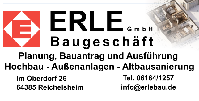 Erle Bau – Ihr zuverlässiges Bauunternehmen in Reichelsheim/Odenwald